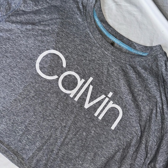 Calvin Gray Crop Top new with tags - Picture 2 of 3